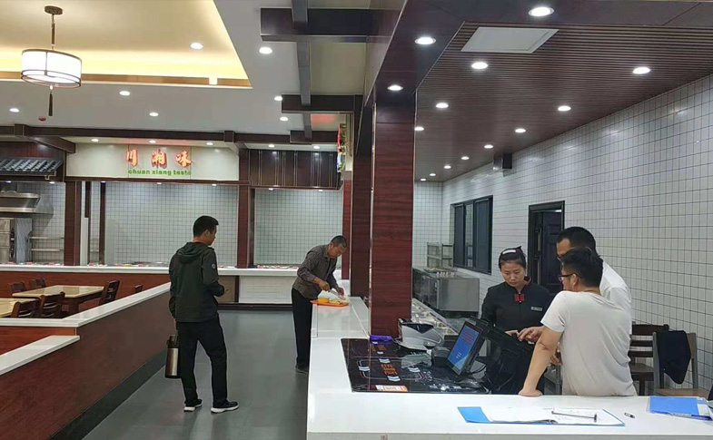 江蘇沿海高速射陽服務(wù)區(qū)入駐新藍智慧餐廳電子餐臺